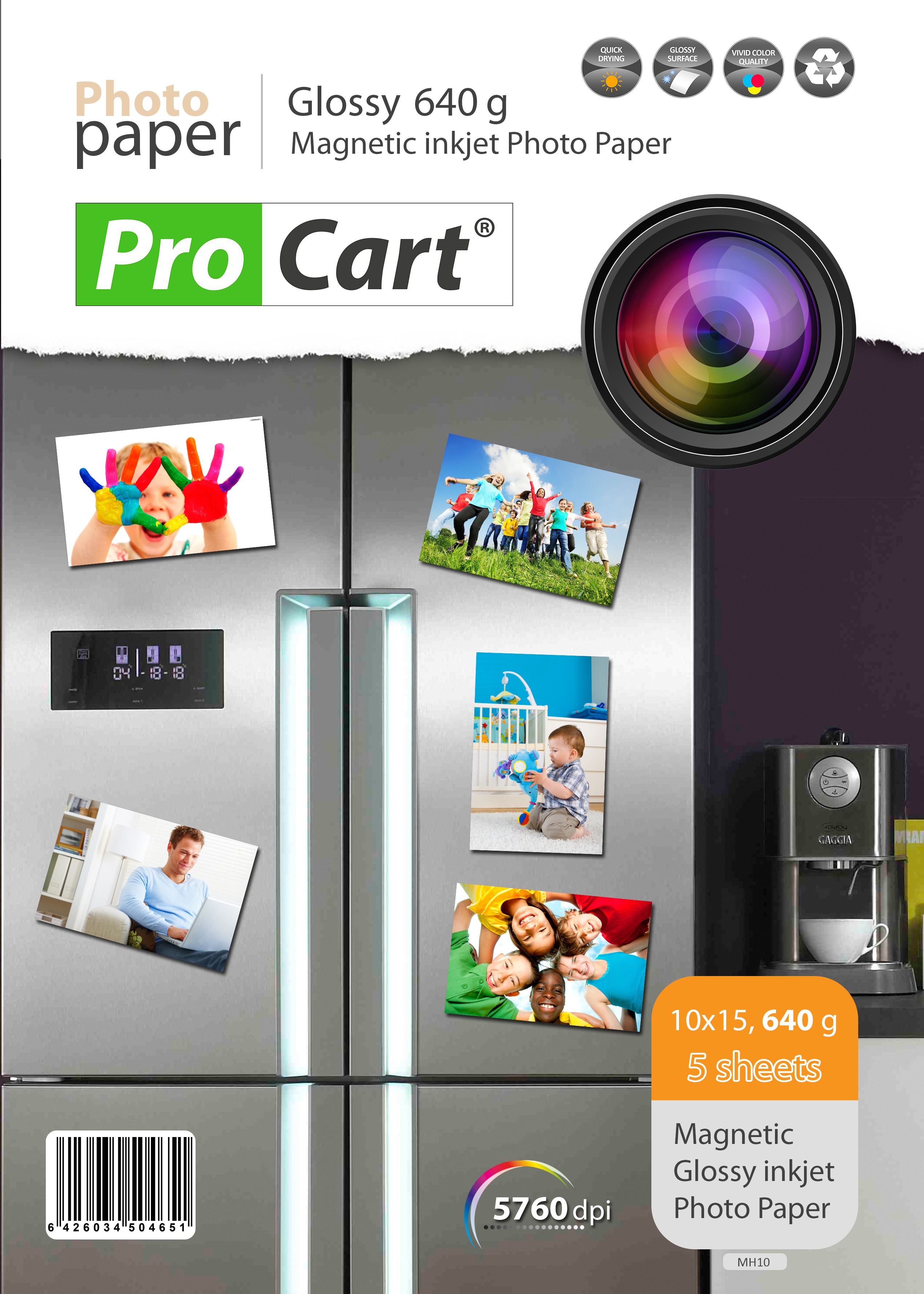 Hartie foto magnetica glossy 640 grame 10x15 - imagine 3
